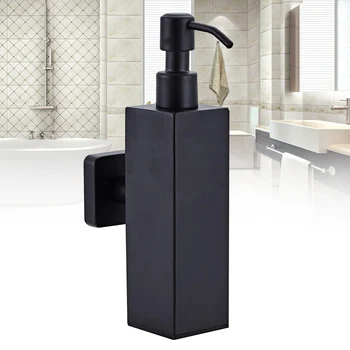 

Office Manual Press Stainless Steel Hotel Kitchen Travel Leakproof Bathroom Wall Mounted Shampoo Container Liquid Soap Dispenser