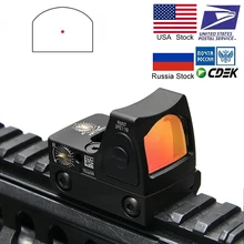 Visor de punto rojo para rifle, mira apta para weaver carril de 20mm para Airsoft/Rifle de caza, mini RMR