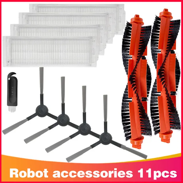 Hepa Filter Roller Side Brush Mop Rag Cloth for Xiaomi Mijia LDS / STYJ02YM / Conga 3490 Viomi V2 PRO V3 SE Robotic Vacuum Parts Set 11