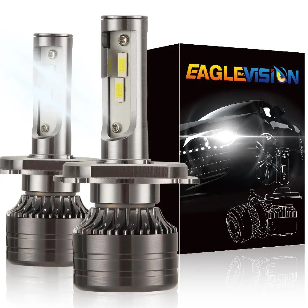 

1 Pair LED Headlight Bulb IP68 Waterproof 60W 6,000LM ZES-3575 LED Chip Aluminum Alloy Automobile LED Headlight Car Headlamp