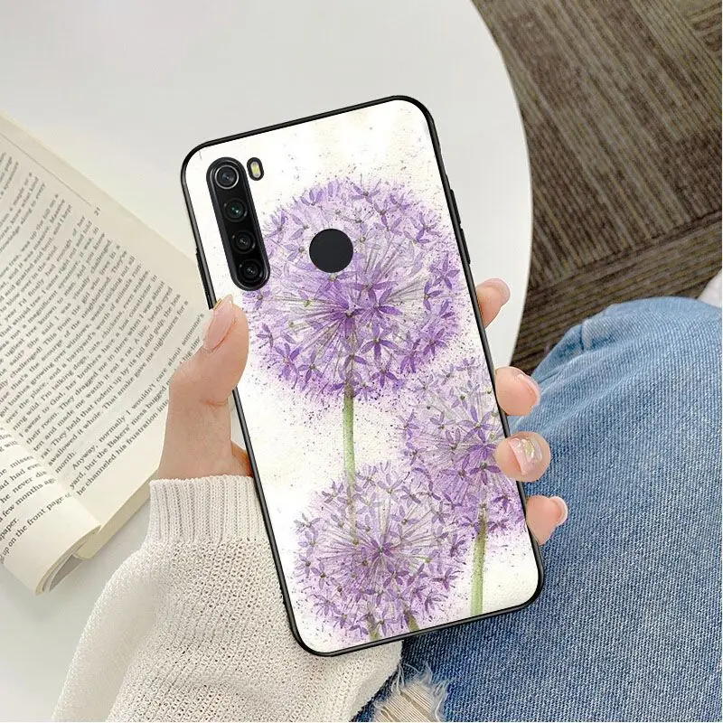 Watercolor flower Dandelion Lotus Lavender