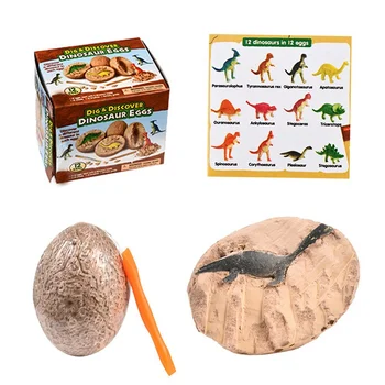 

Simulation DIY Dinosaur Eggs Excavation Toys Dinosaur Novelty Gag Fossils Toys For Child Kids Educational Toys Gifts Randomly