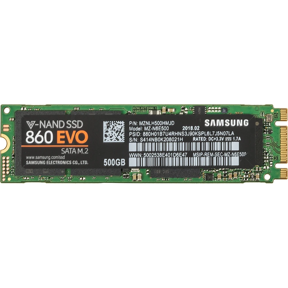 Накопитель SSD Samsung SATA III 500Gb MZ-N6E500BW 860 EVO M.2 2280