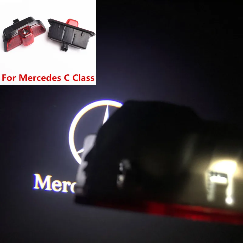 

2pcs For Mercedes Benz W204 C Class C200 C300 C280 C260 LED car door welcome light Ghost Shadow projector logo