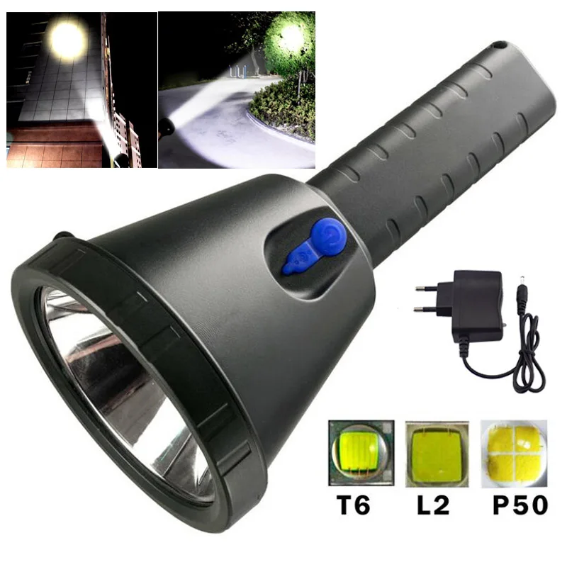 Long Range LED Torch Searching Flashlight T6 Bright Flash Torch Lamp Tactical