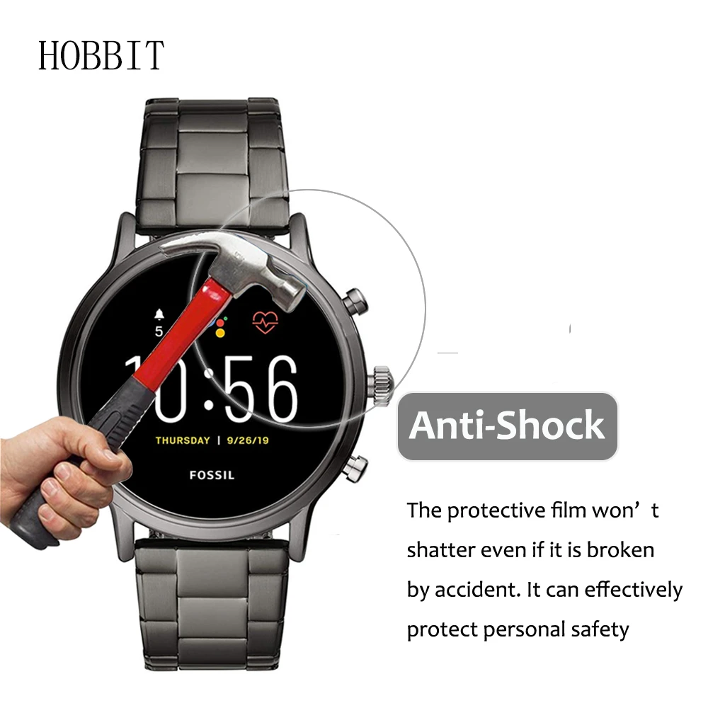 Смарт часы Fossil Gen 5 Carlyle мужские с защитой от царапин Взрывозащищенная пленка для