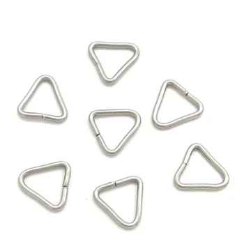

100pcs Stainless Steel Triangle Open Jump Ring Steel Tone Split Ring Connector Fit DIY Handmade Jewelry Making Crafts Supplier