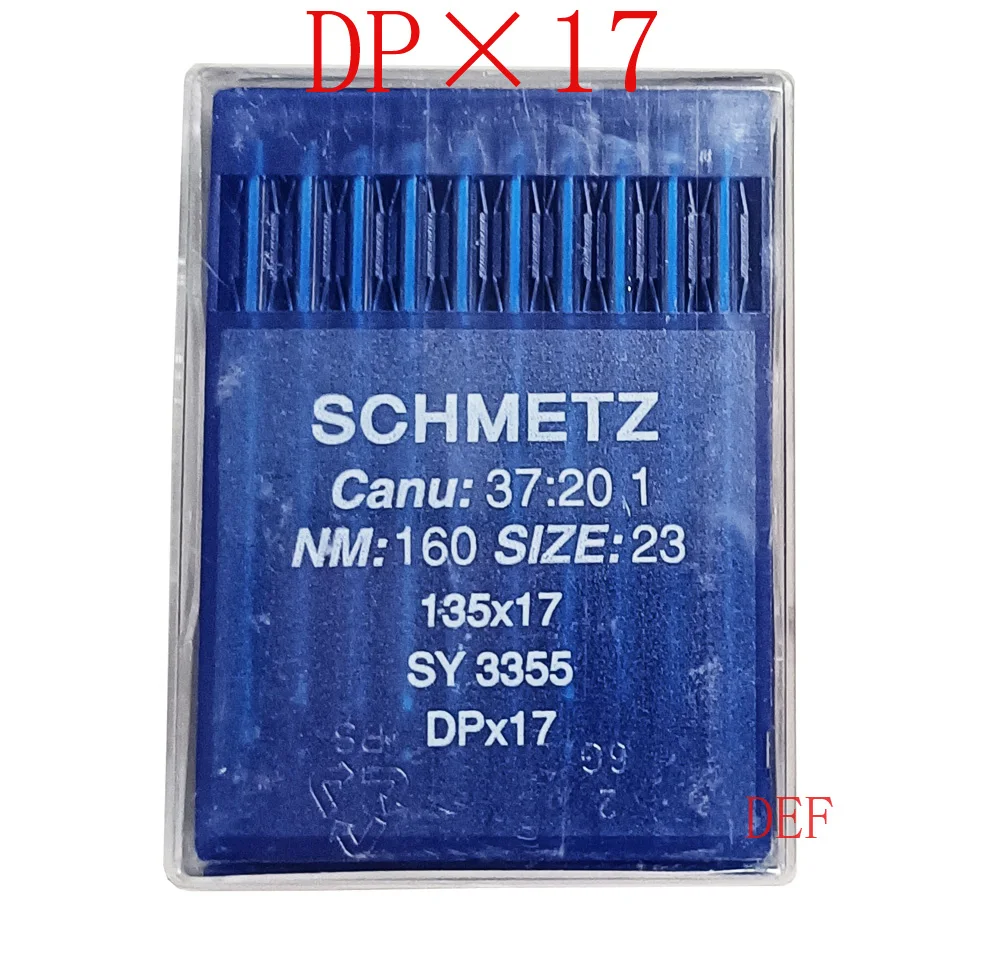 SCHMETZ 135X17 SIZE #23/160 INDUSTRIAL SEWING MACHINE NEEDLES DPX17  SIZE#23 