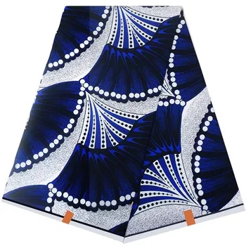 

golden African Ankara wax print fabric African fabric cotton sewing tissu high quality fashion material 6 yards for party dress