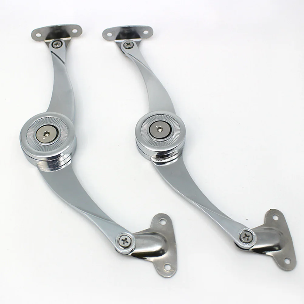 

2PCS Buffer Soft Close Damper Hardware Self-Adjustable Lid Support Cabinet Hinge Open Angle Home Wardrobe Folding Zinc Alloy