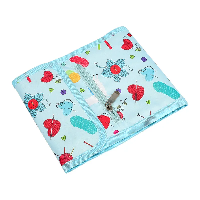 Empty Knitting Needles Case Travel Storage Organizer Storage Bag for Circular Knitting Needles and Other Accessories Storage Bag (7)
