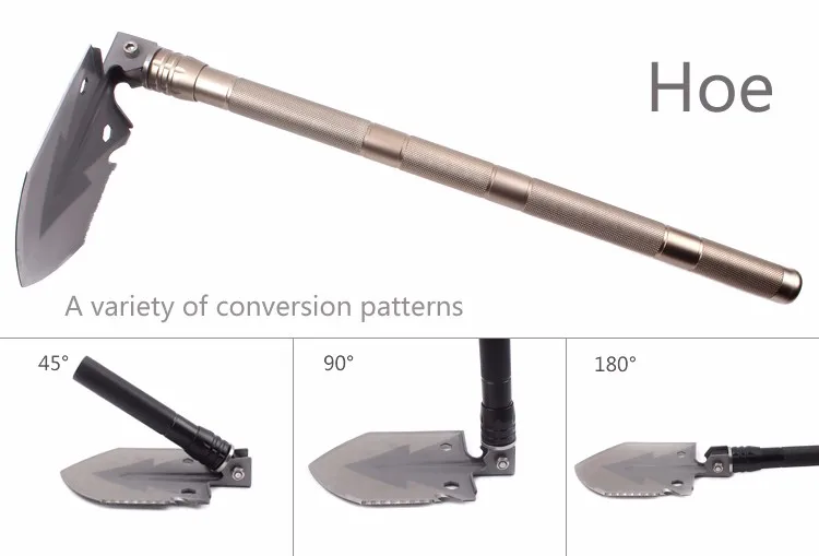  Multi-function Military Portable Camping Folding Shovel Survival Spade Trowel Dibble Pick Emergency