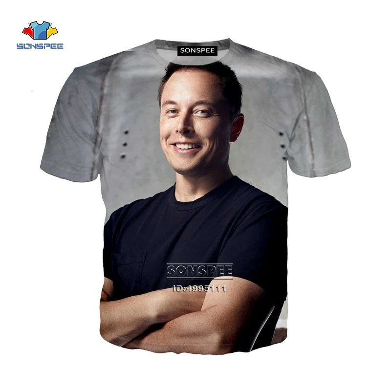 SONSPEE, 3D принт, забавный Илон, мускус, для курения, женская футболка, Мужская футболка, Harajuku, летняя футболка, короткий рукав, повседневные топы - Цвет: 9