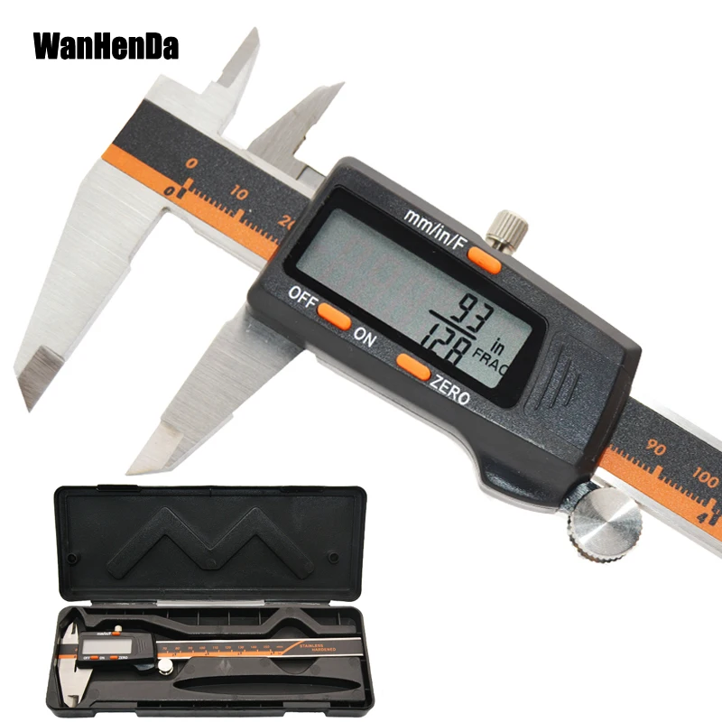 Fraction/MM/Inch Stainless Steel Digital calipers 0-150mm/6