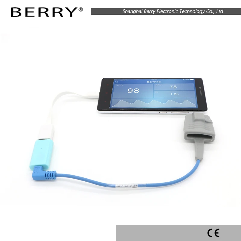 Супер быстрая! BERRY USB Пальчиковый Пульсоксиметр BM3000B с бесплатным приложением медицинское оборудование