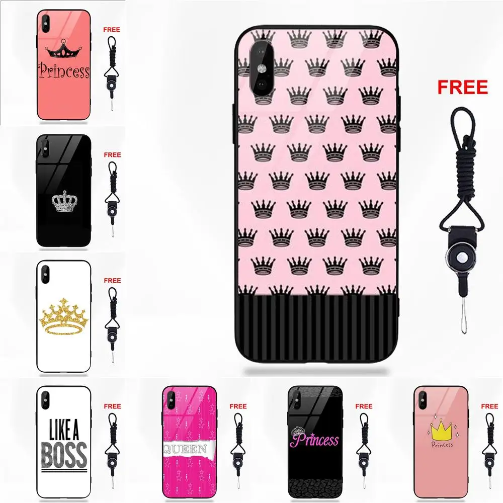 buy Princess Queen Boss Crown King Pattern For Apple iPhone 5 5C 5S SE 6 6S 7 8 Plus X XS Max XR