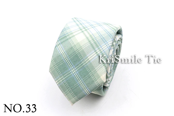 Men's Check Stripe 6cm Tie 100% Cotton Neckties Gift For Man Plaid Series Wedding Party Gift Accessories Women's Anime Tie