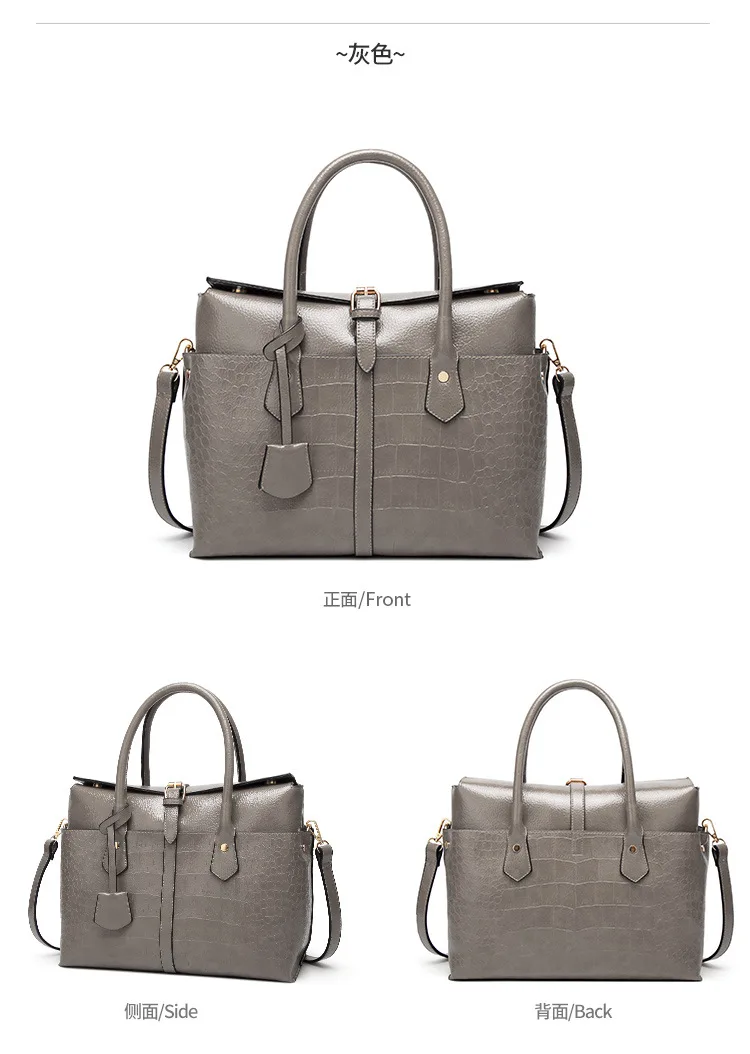 Green Red Fuax Crocodile Handbag Women Luxury Large Leather Handbags Alligator Crossbody Bag for Women Shoulder Office Tote Bag (17)