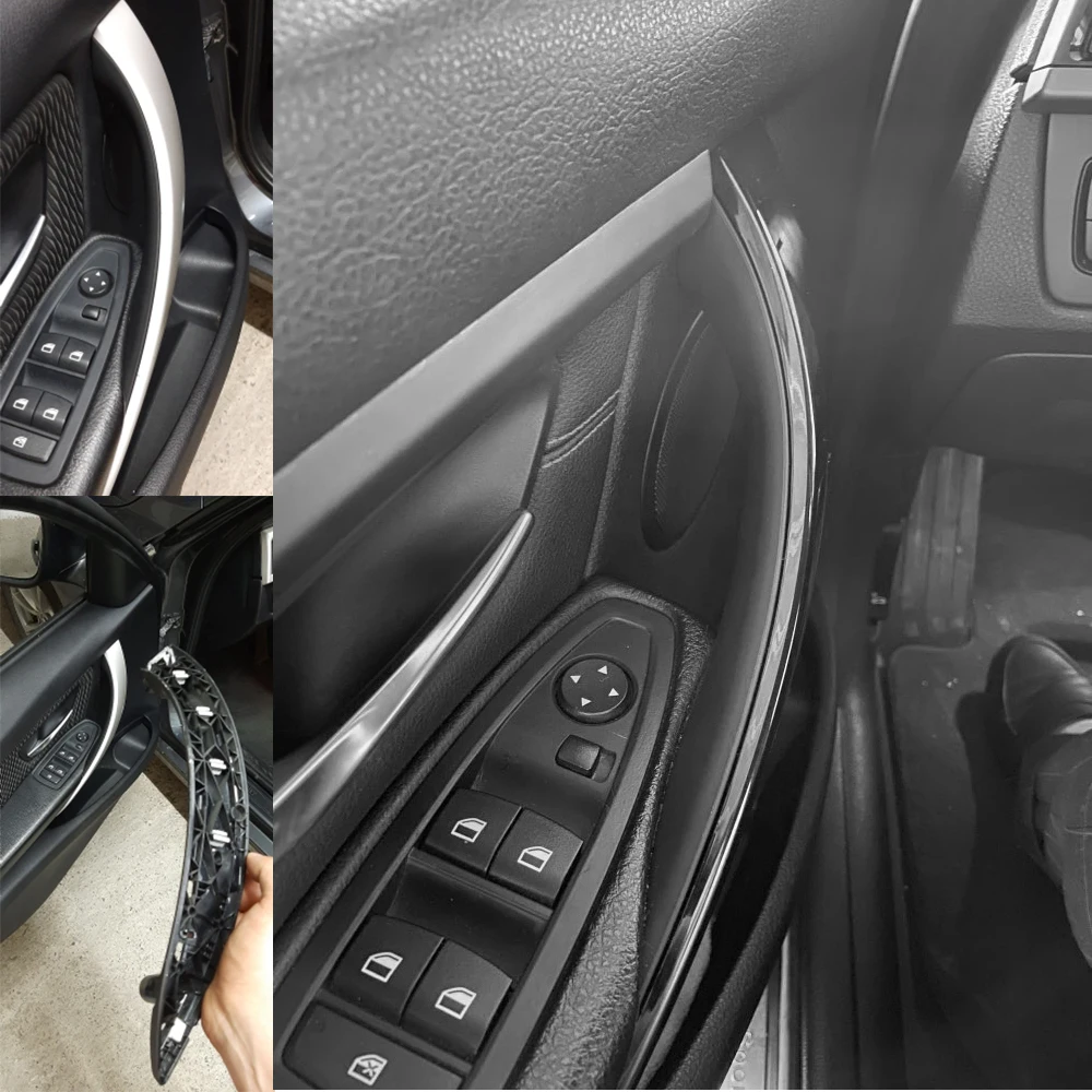 Maniglia Porta Interna Per BMW Serie 3 F30 F31 (2014-2018) - Copertura In Plastica, Lato Guida E Passeggero, 51417279312