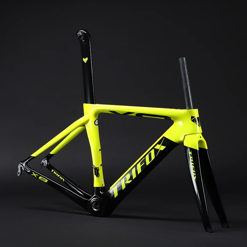Карбоновая дорожная рама TRIFOX T800 Di2 и механическая карбоновая для дорожного