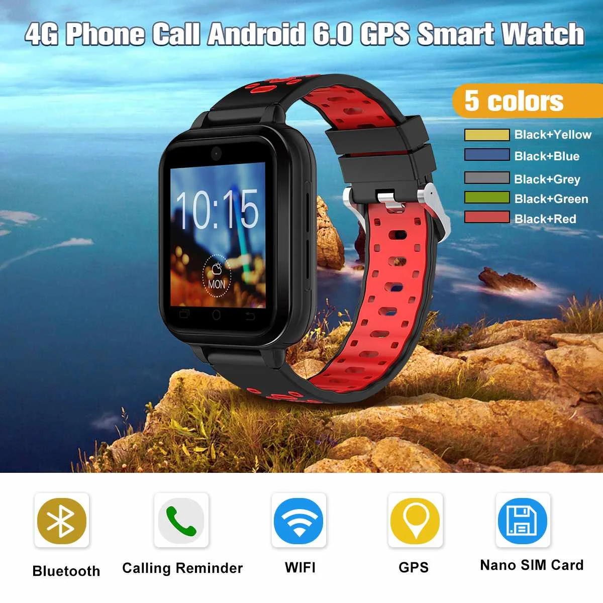 Q1 Pro 4G Смарт-часы Дети IP67 Водонепроницаемый Android 6,0 MTK6737 1 ГБ 8 ГБ Смарт-часы телефон сердечного ритма сим-карта Мужские Женские умные часы