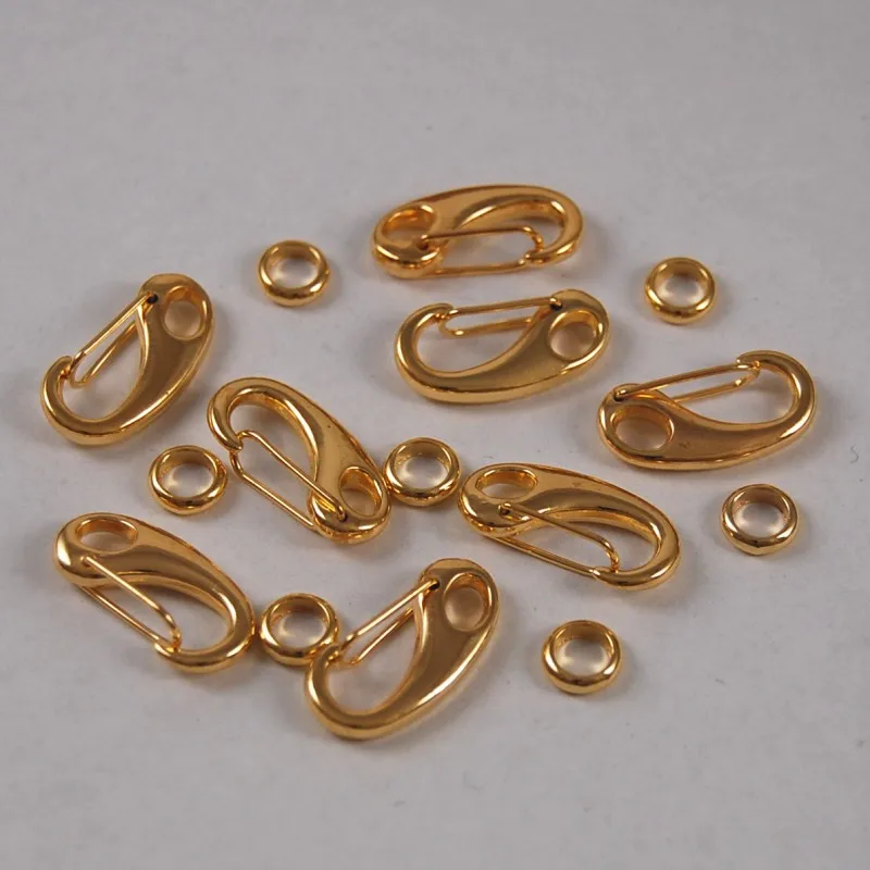 

5PCS 25mm Gold Plated Lobster Clasps Claw Jewelry Fastener Hook Finding