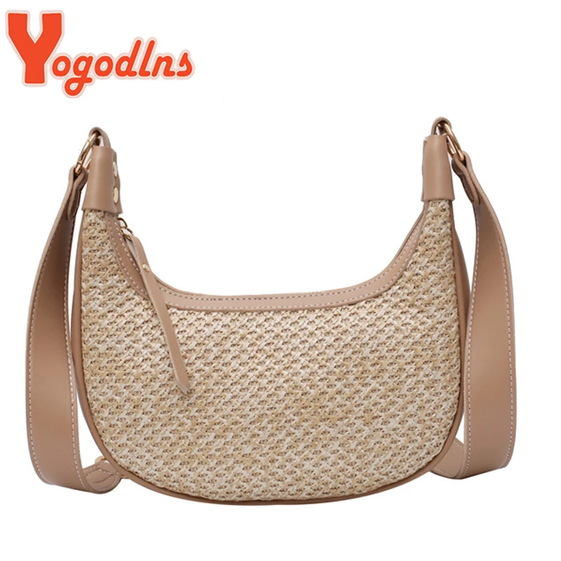 small straw crossbody bag