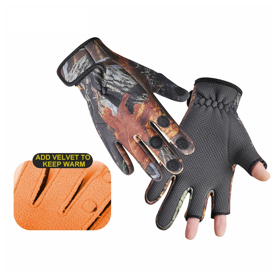 Winter Fishing Gloves Three Finger