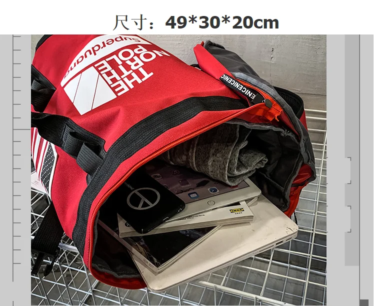New Trend Men Casual Canvas Backpack High Capacity Streetwear Shoulder Bags Male Teenager Travel Backpacks Hip Hop Mochila D877