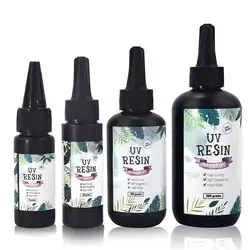 Quick Drying UV Resin Glue For DIY Crystal Layered Casting Resin Hardener Clear Resin Handicraft DIY UV Curing Glue