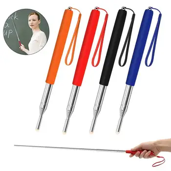 

1 Meter Stainless Steel Telescopic Pointer Teacher Pointer Whiteboard Pointer Pen Soft Supplies Classroom Tool Professional