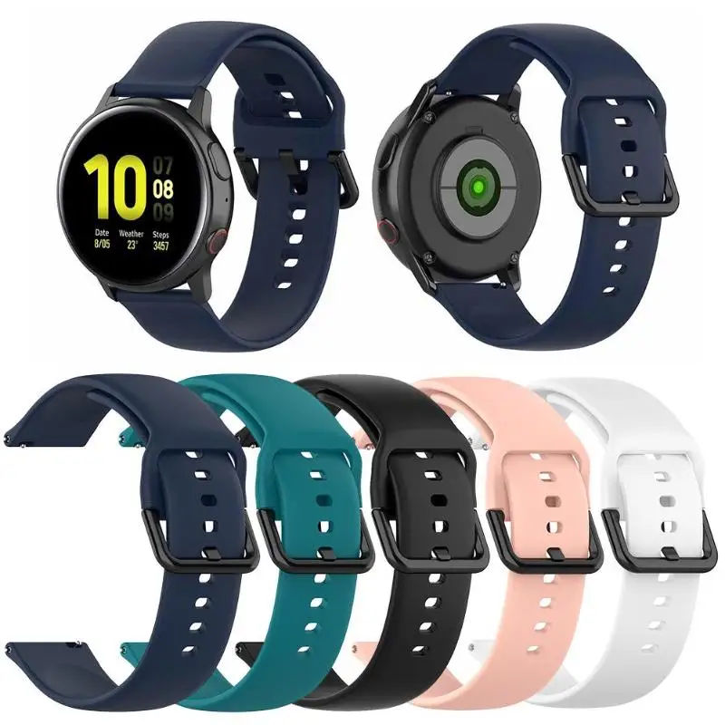 Силиконовый ремешок для часов Samsung Galaxy Watch Active 2 40 мм 44 L легкая портативность