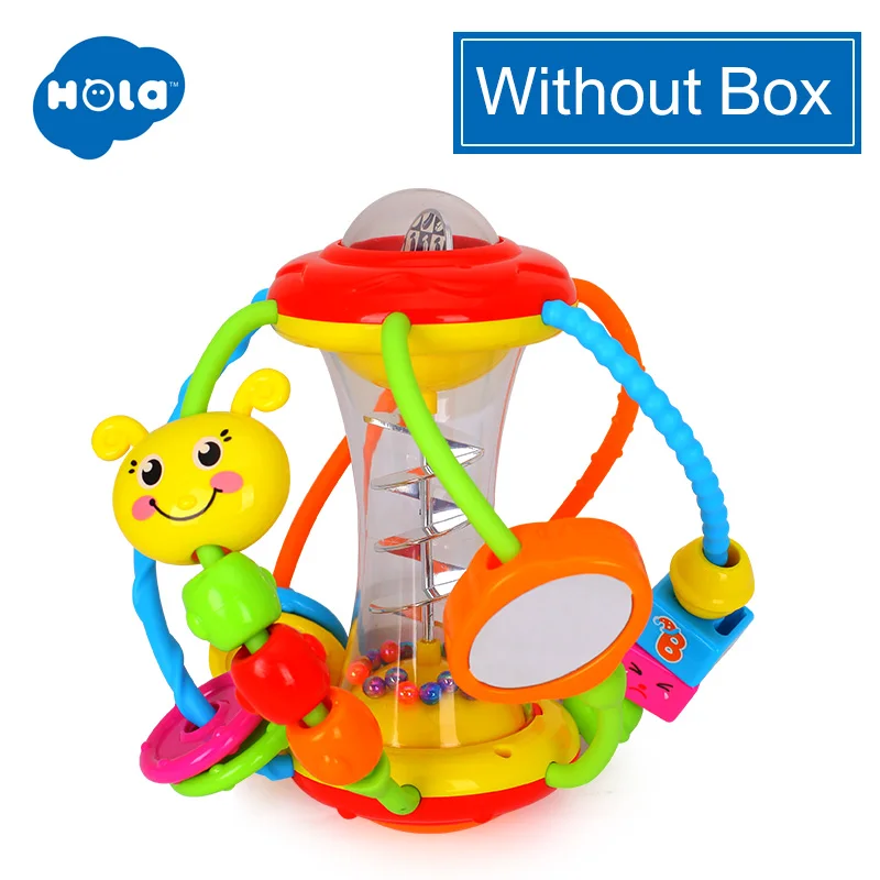 HOLA TOYS 929 Клак и скользящий шар для активного отдыха детские развивающие игрушки-погремушки для малышей захватывающий шар головоломка многофункциональный шар - Цвет: WITHOUT BOX