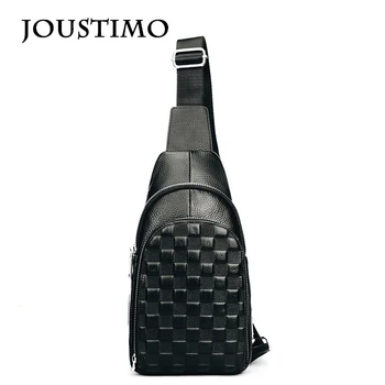 

Men Business Waist Bags 2020 High Quality Cow Genuine Leather Alligator Travel Chest Bag Men Shoulder Messenger Bags Fanny Packs