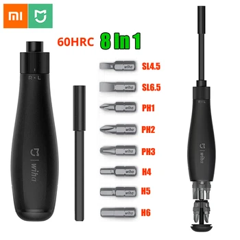 

100% Xiaomi Mijia Wiha 8 in 1 Screwdriver Kit Multi-function High Precision Bite Cartridges Screwdriver Repair Tools Smart Home