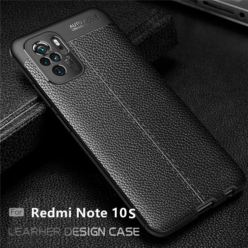 For Xiaomi Redmi Note 10S Case Cover Capas Phone Bumper TPU Soft Leather Fundas 10 S | Мобильные телефоны и аксессуары