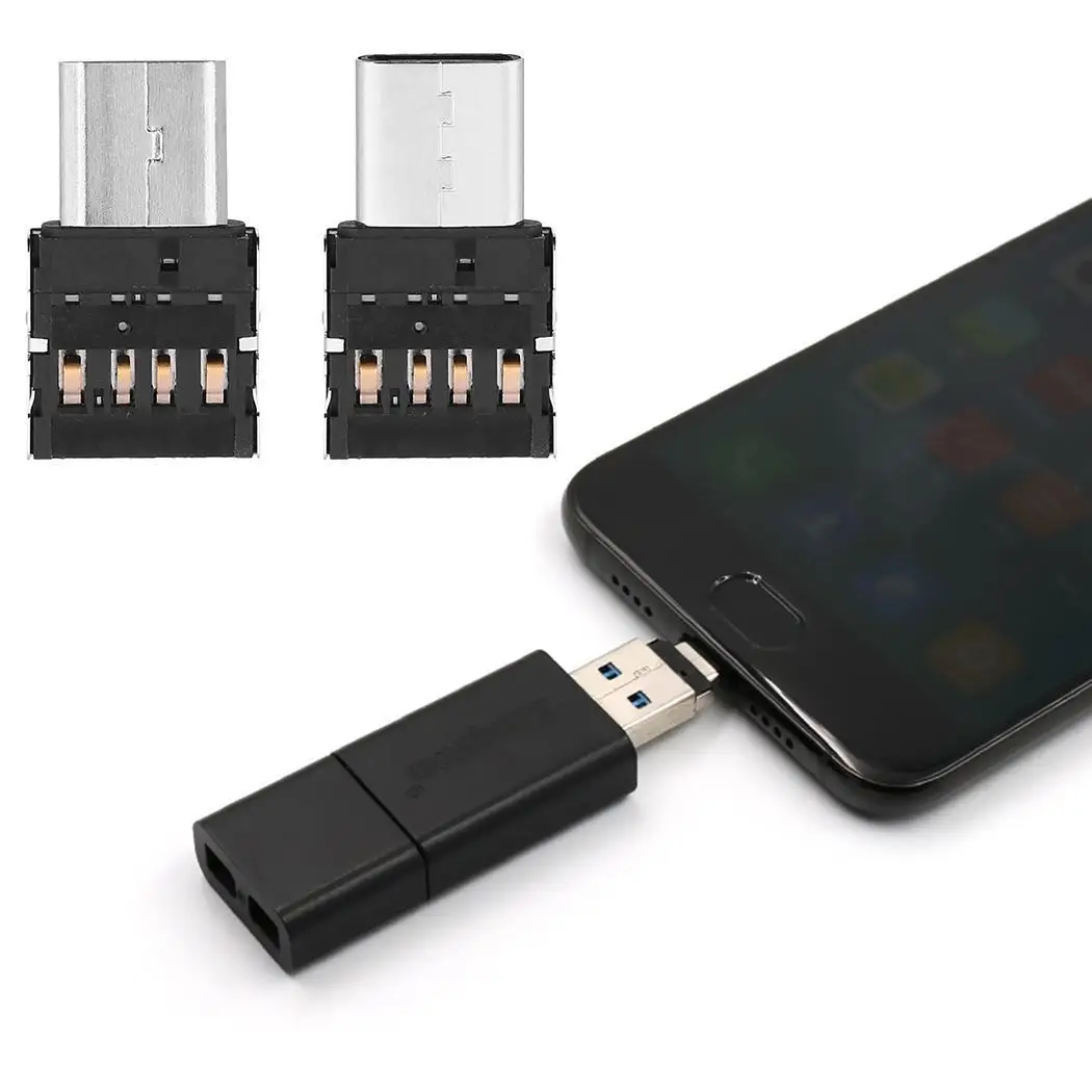 OTG кабель для передачи данных конвертер Android Micro USB Type C мобильных телефонов 2020