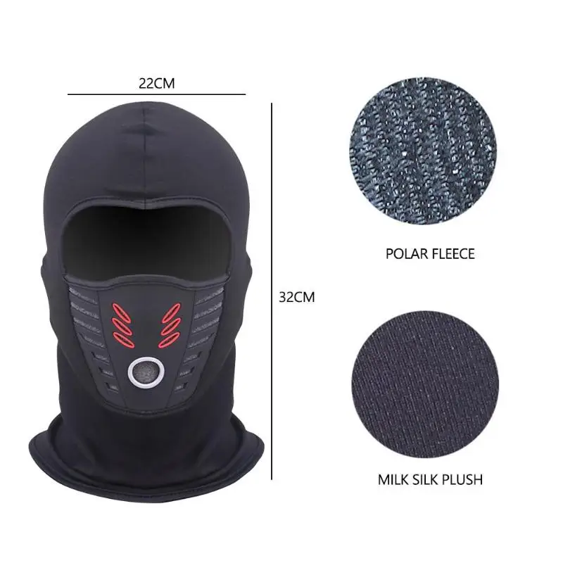 Ветрозащитная теплая Пылезащитная зимняя шелковая флисовая и флисовая ПВХ ветрозащитная полярная флисовая грелка для шеи мотоциклетная термальная маска для лица