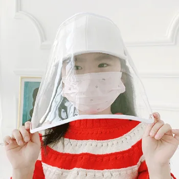 

Kids Spring Baseball Cap Hat Cap Anti Fog Dust Hat with Protection Cover for Girls Boys JL