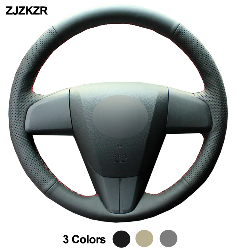 Автомобильный чехол на руль для Mazda 3 Axela 2010 2013 5 6 CX 7 9 Mazdaspeed3 (US) Funda Volante 2011 2012|Чехлы