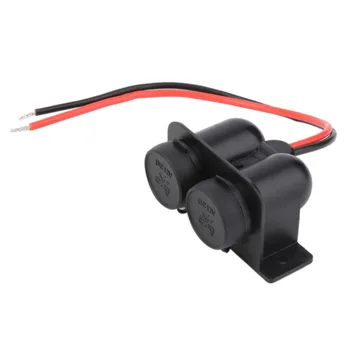 

Newest Double Ports Motorcycle Car Cigarette Lighter 120W 10A Waterproof Power Socket 12V Charger Auto Accessory Hot Selling