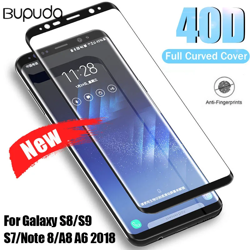 

20D Full Cover Tempered Glass For Samsung Galaxy S7 S8 S9 Plus Note 10 9 8 Screen Protector For Samsung A6 A8 PLus 2018 Glass