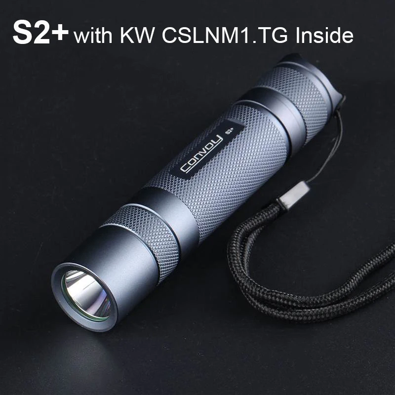 

Convoy S2 Plus with KW CSLNM1.TG Led Flashlight Torch Flash Light 18650 Powerful Linterna Long Range Camping Portable Lantern