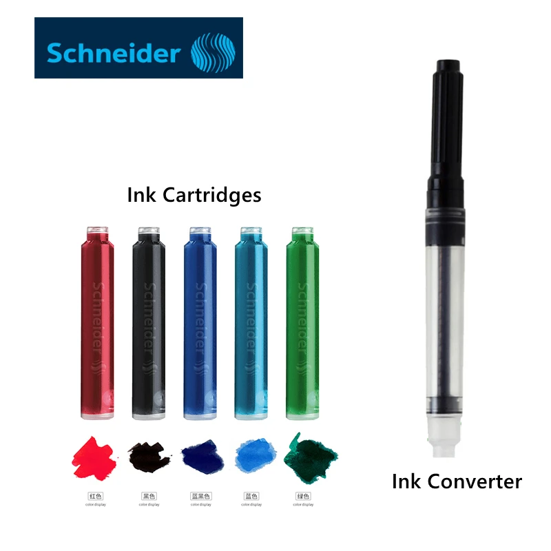 Schneider 6602 Tintenpatronen Fountain Pen Colered Ink Cartridges