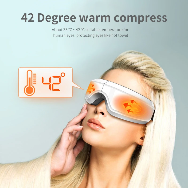 Bew Electric Eye Massager Mask Migraine Vision Improvement Forehead Eye Care Massage Health Care Tools Bluetooth Music Eye Relax