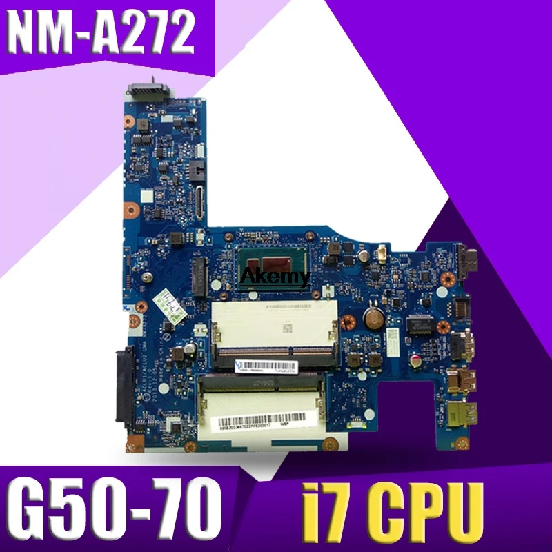 

ACLU1/ACLU2 NM-A272 laptop Motherboard for Lenovo G50-70 Z50-70 G50-70M motherboard i7 CPU Test motherboard original