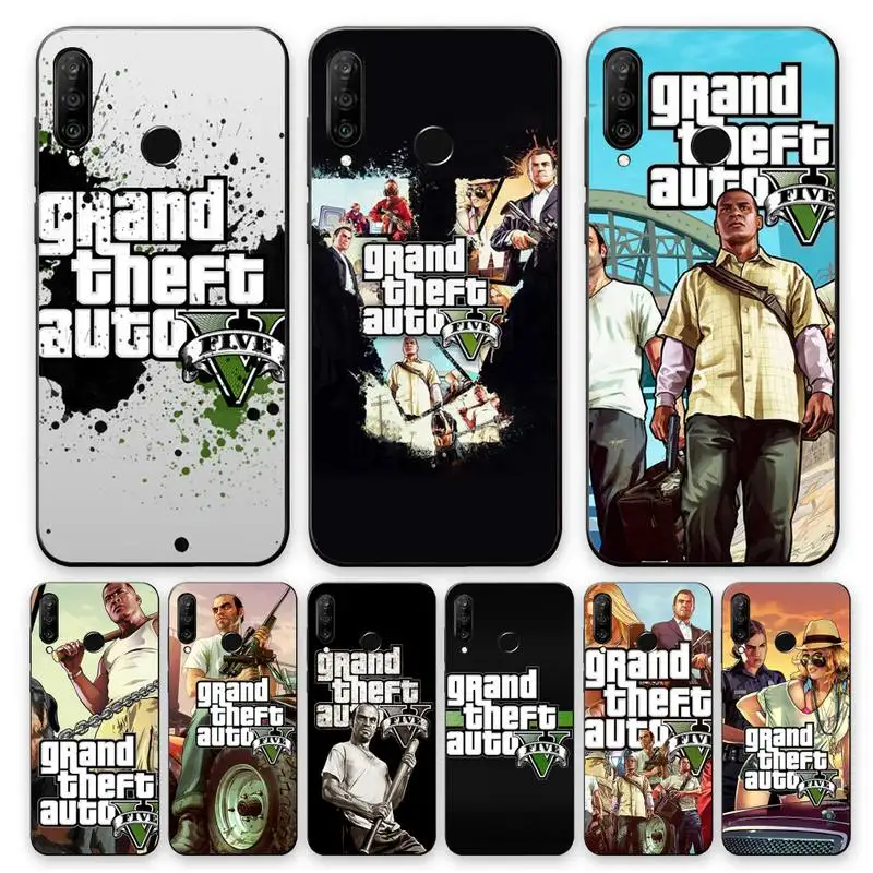 Чехол для телефона с Gta 5 Grand Theft Auto V Huawei P30 Pro P20 Lite P10 P40 E P Smart Z Plus 2018 2019 Mate 20 10 |