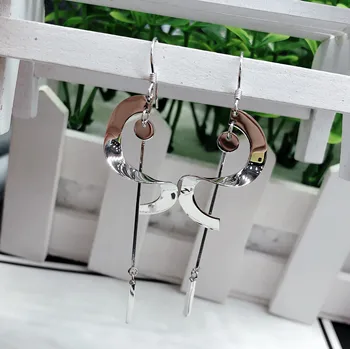 

Latest Arrival Combination Steling Silver Earrings Acrylic Anti Allergy Eardrop Needle Fashionable Heart Silver Lover Jewelry