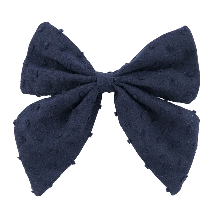 Cotton Linen Fabric Hair Bows Boutique Hair Clips Sailor Bow Barrettes Hairgrips Baby Girls Women Hair Accessories Headwear head accessories female Hair Accessories