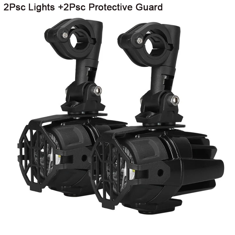 Universal Motorcycle LED Auxiliary Fog Light Assemblie Driving Lamp 40W Headlight For R1200GSADVF800GS (30)